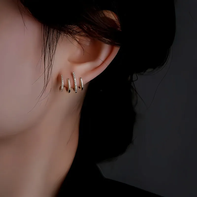 14K Gold-plated Elegant Studs