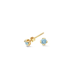 4mm Blue Topaz Orissa Studs