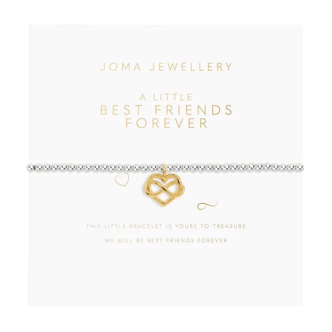 A Little Best Friend Forever Silver Gold Plated 15.5cm Bracelet C718