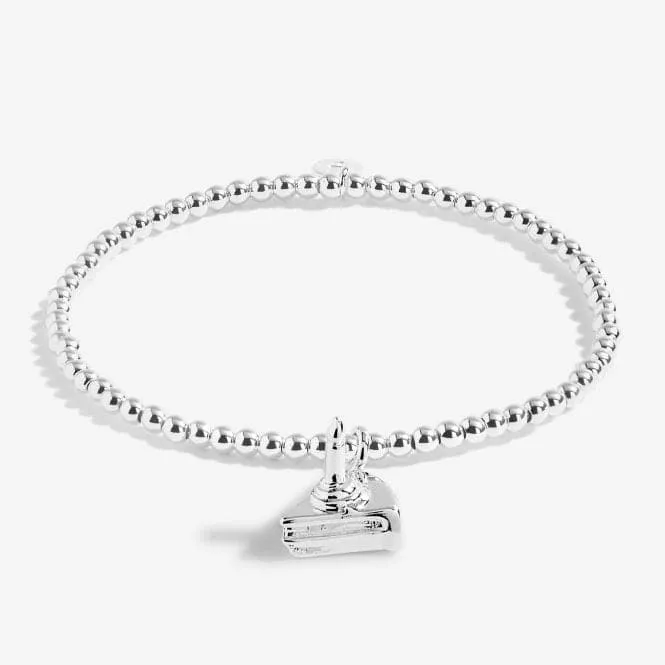 A Little Happiest Of Birthdays Silver 17.5cm Stretch Bracelet 5227