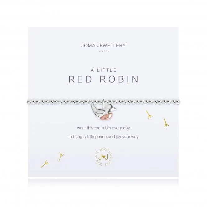 A Little Red Robin Bracelet 2659