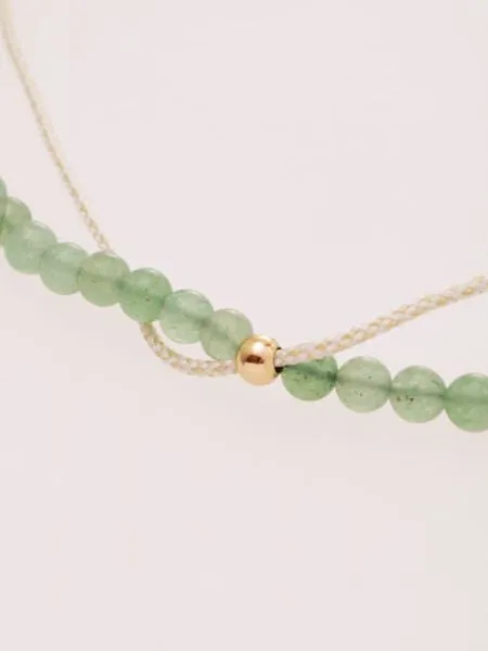 Birthstone Silk Braid Anklet- MAY