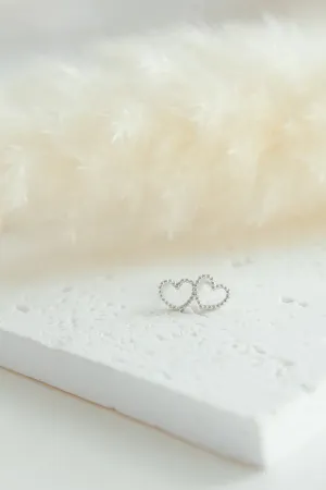 Bitty Heart Studs