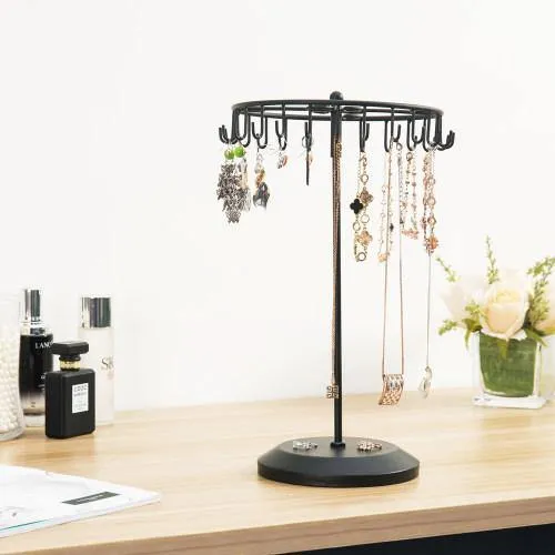 Black Rotating Jewelry Tree