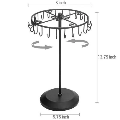 Black Rotating Jewelry Tree