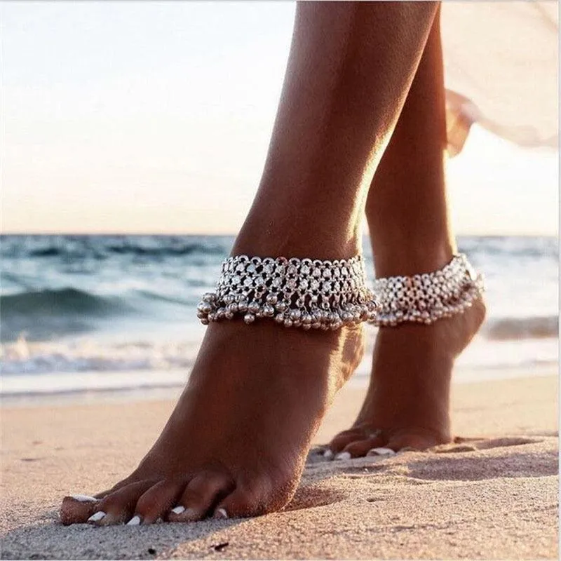 Bohemian Vintage Bells Anklet