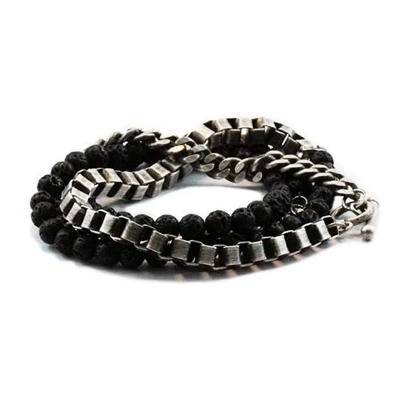 Chained Wrap Bracelet | Silver