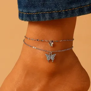 Chic Butterfly Anklet for Women - Bohemian Beach Barefoot Bracelet & Ankle Jewelry