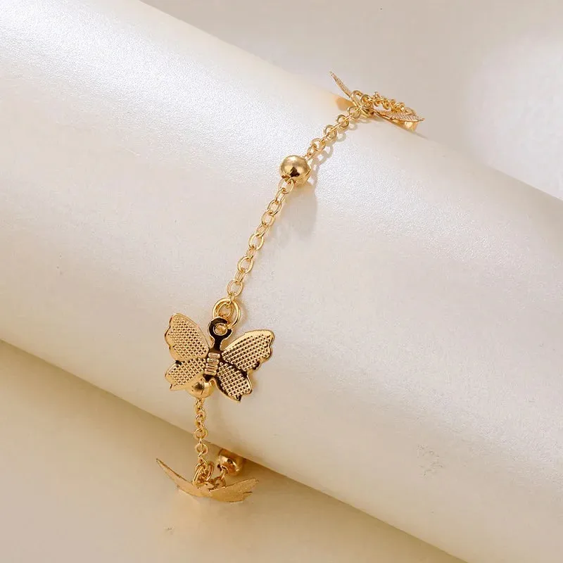 Chic Butterfly Anklet for Women - Bohemian Beach Barefoot Bracelet & Ankle Jewelry