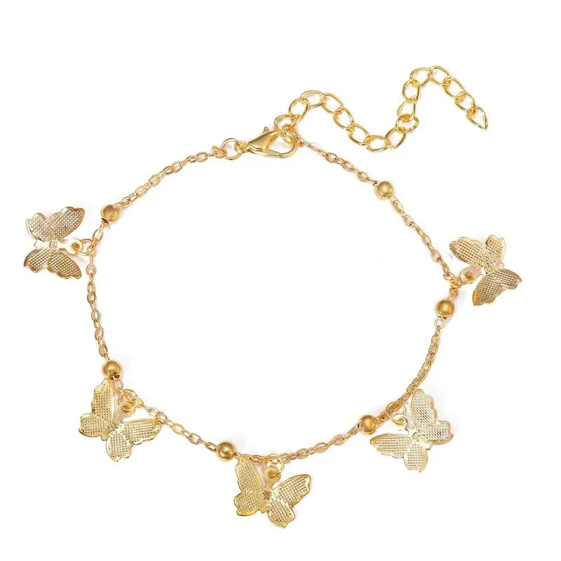 Chic Butterfly Anklet for Women - Bohemian Beach Barefoot Bracelet & Ankle Jewelry