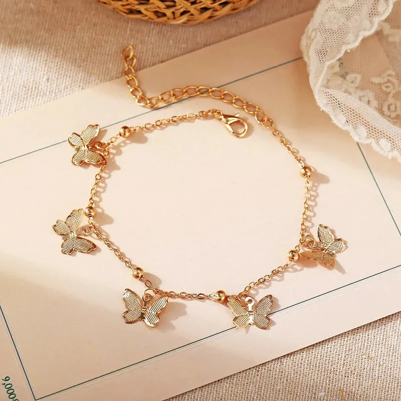 Chic Butterfly Anklet for Women - Bohemian Beach Barefoot Bracelet & Ankle Jewelry