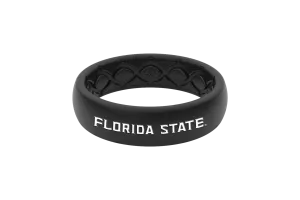 College Florida State Black Thin Ring