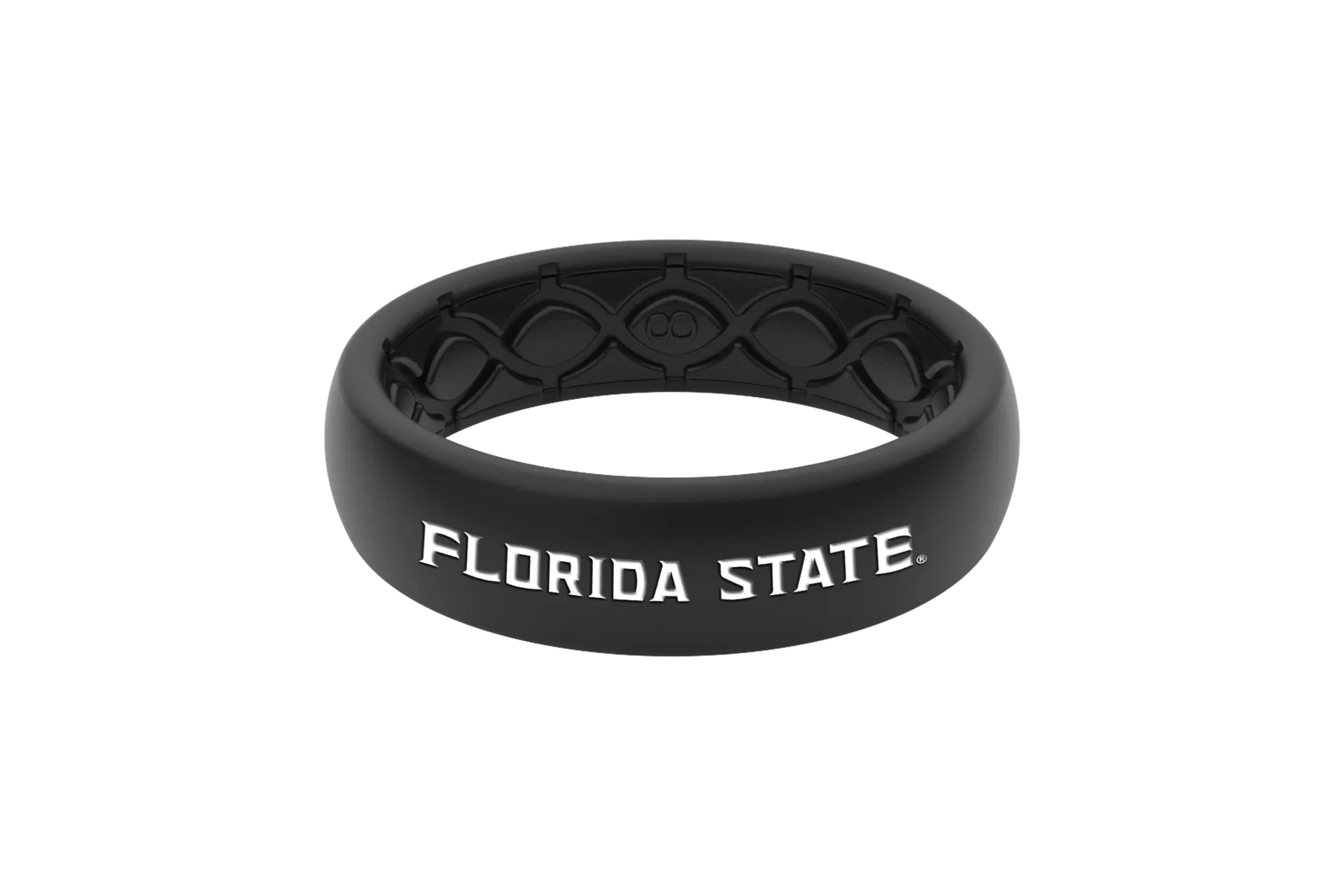 College Florida State Black Thin Ring