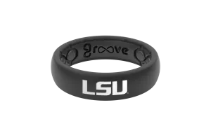 College LSU Black Thin Ring