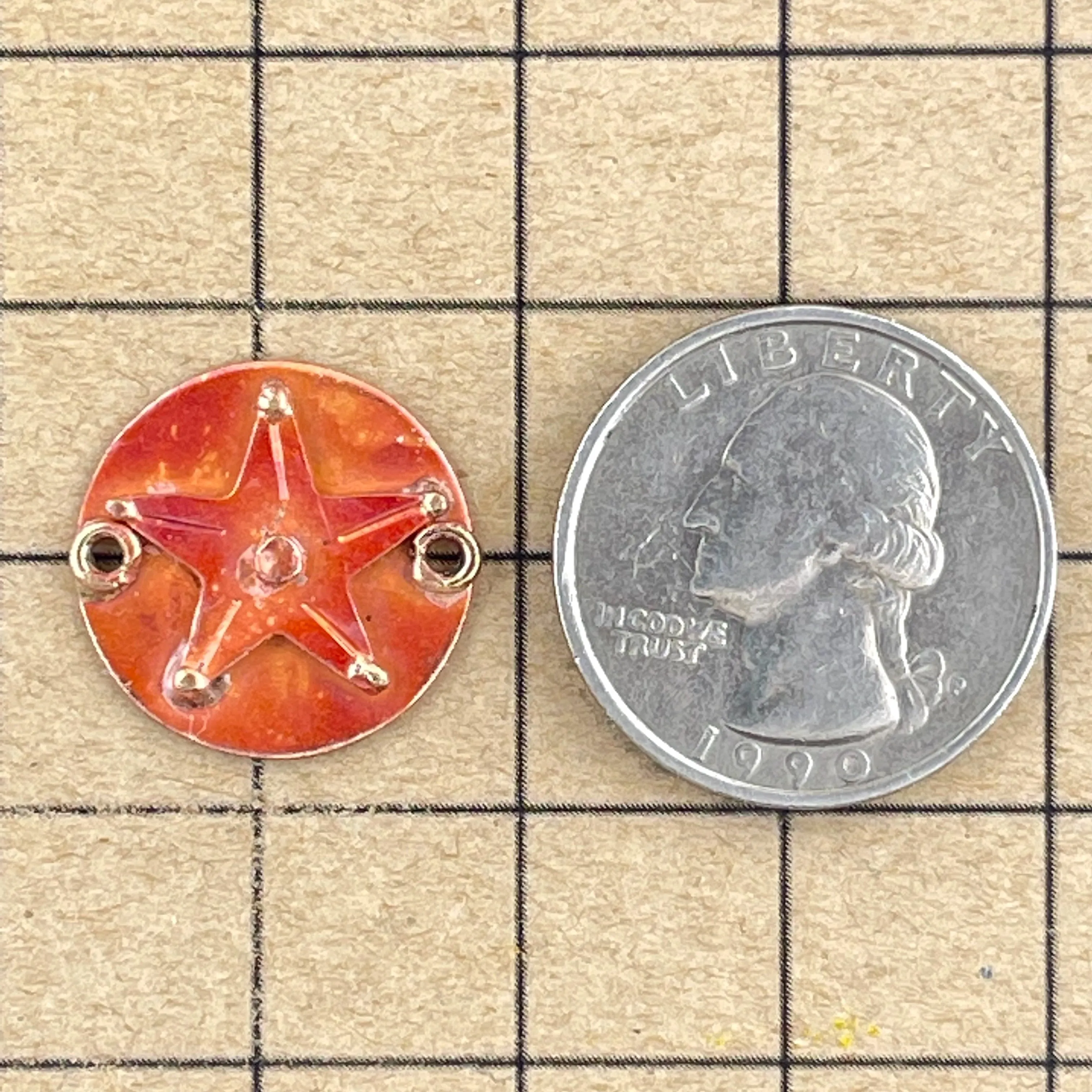 Copper Star on a Disk Link