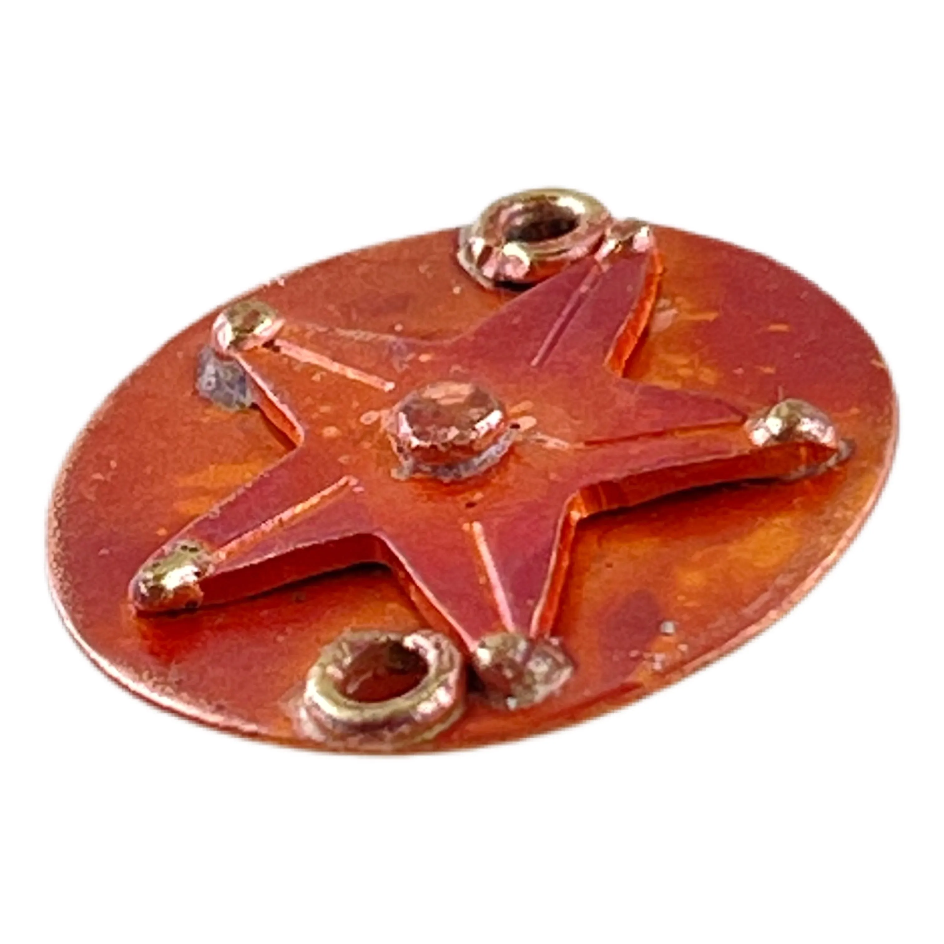 Copper Star on a Disk Link