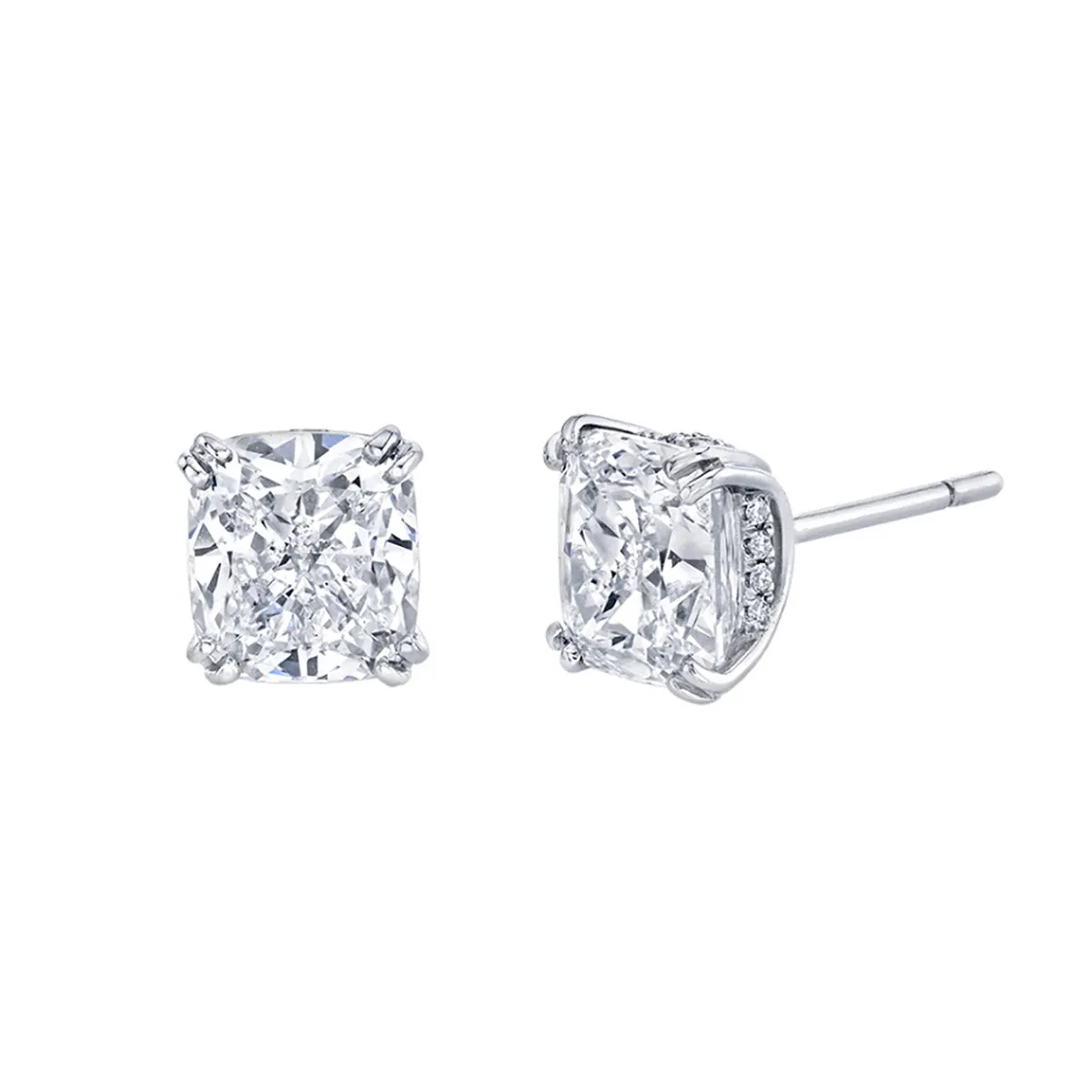 Cushion Diamond Studs