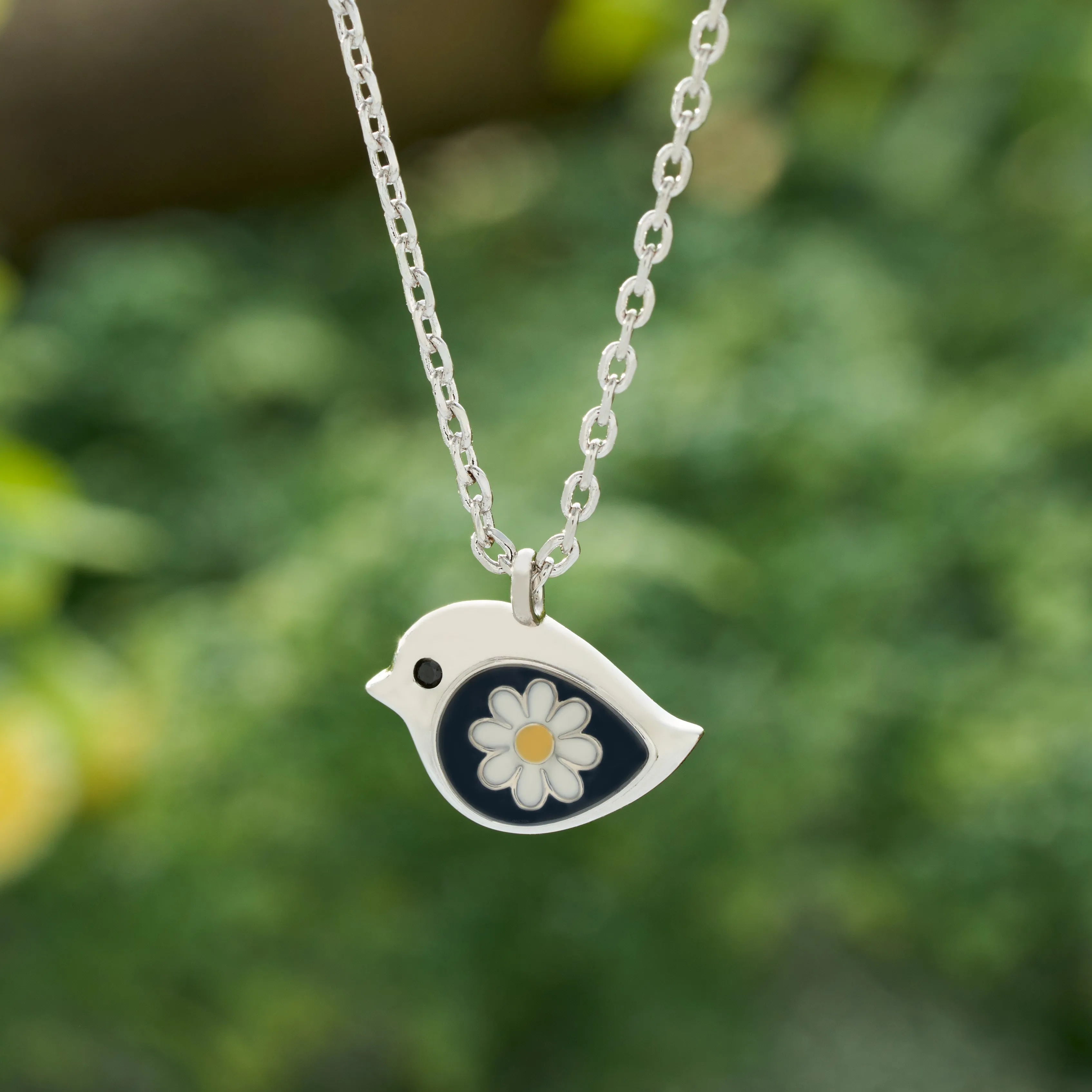 Dainty Daisy Birdie Necklace Gift Set