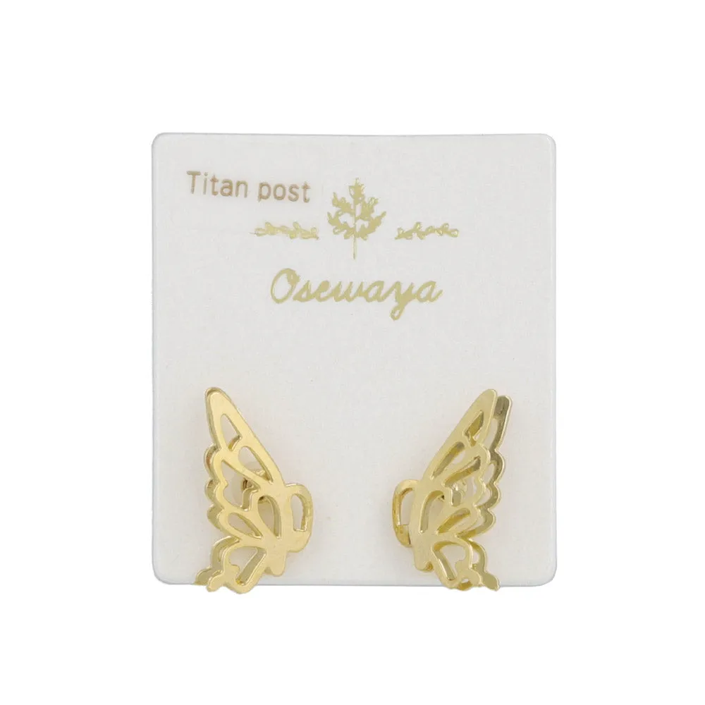 Dainty Openwork Butterfly Studs