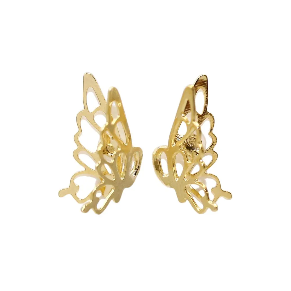 Dainty Openwork Butterfly Studs