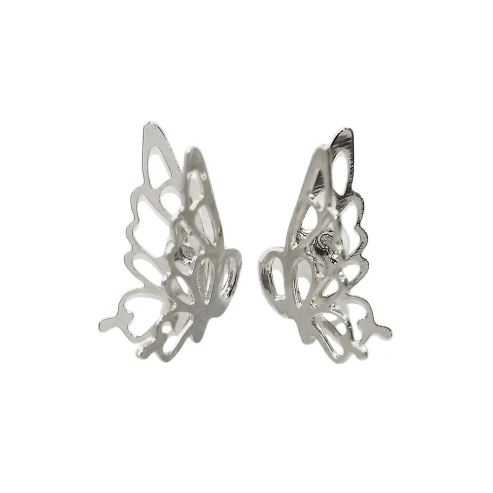 Dainty Openwork Butterfly Studs