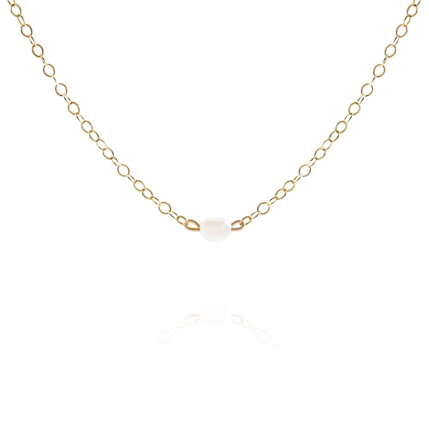 Dainty Pearl Choker Necklace