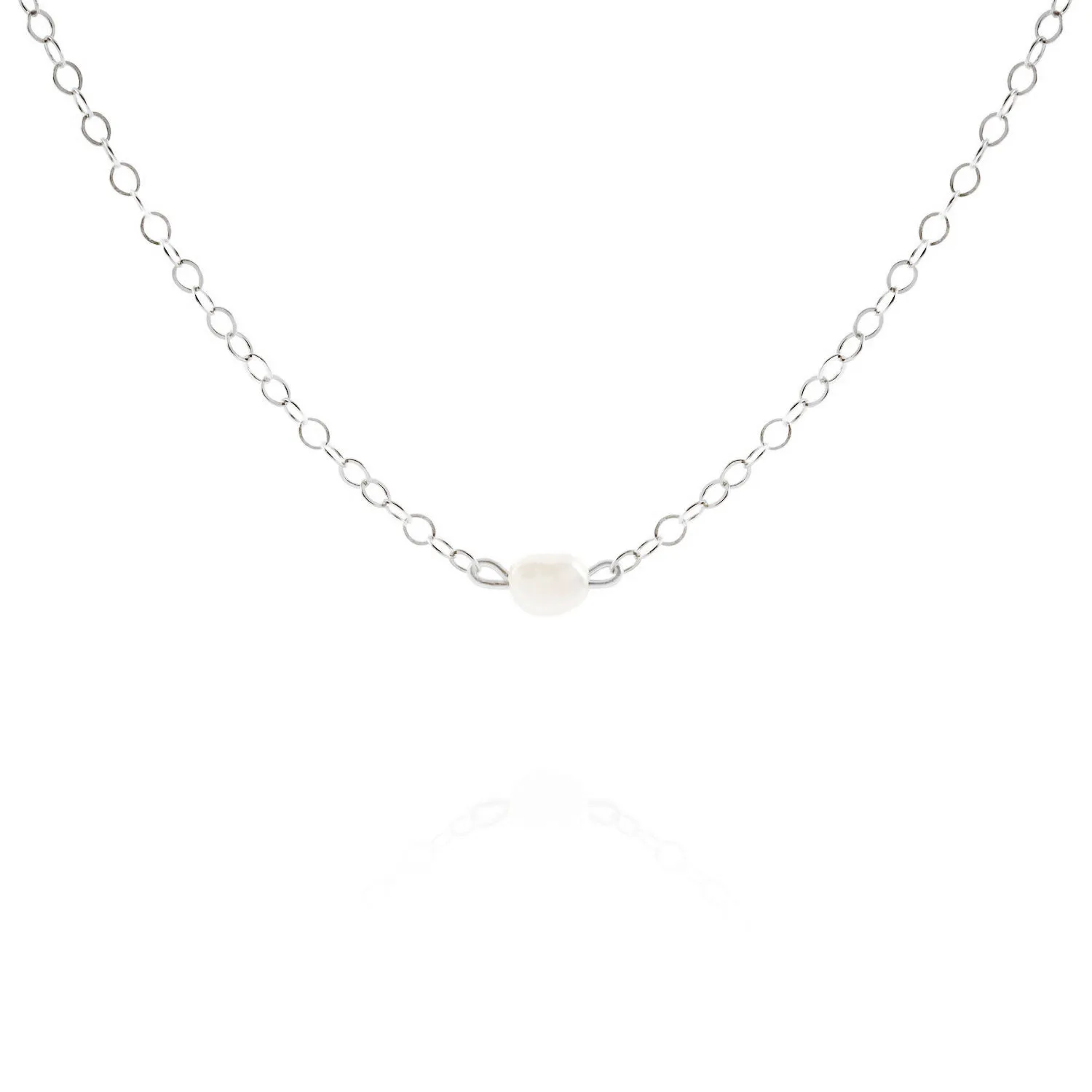 Dainty Pearl Choker Necklace