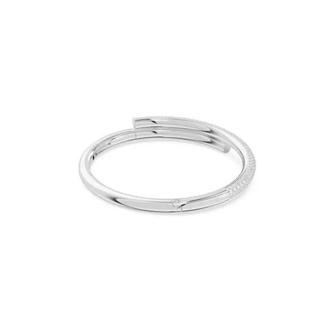 Dextera White Rhodium Plated Bangle