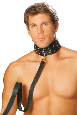 Elegant Moments Men's Leather Collar EML9147