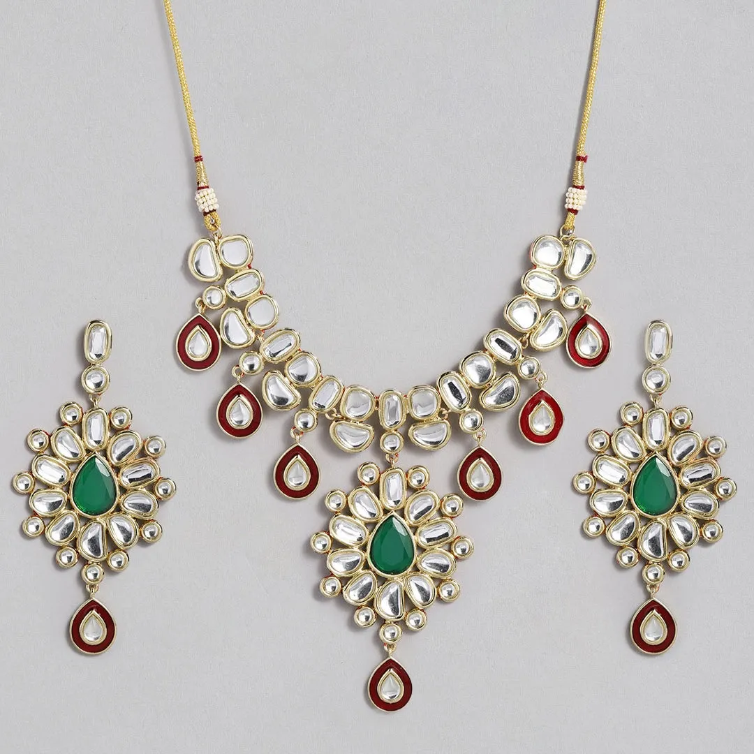 ESTELE - Traditional Saundarya Kundan Necklace set