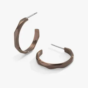 Faceted Hoop Earrings