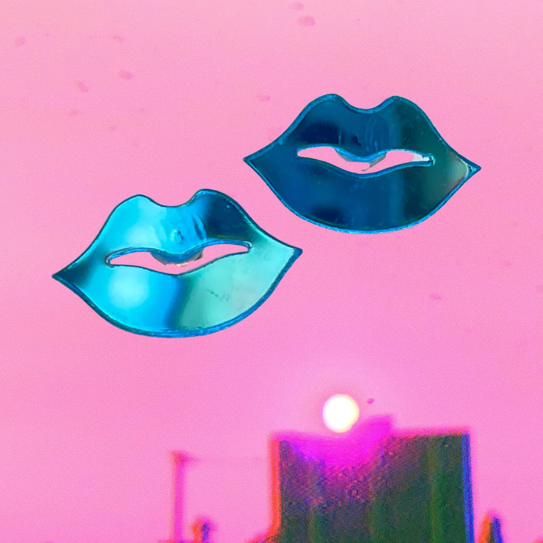 Fantastic Plastic Disco Lips Earrings