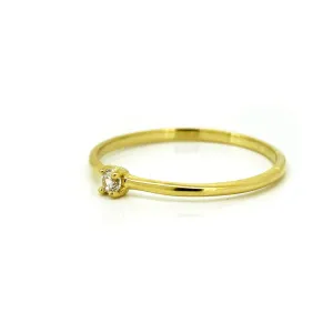 First Night Star Dainty Gold Ring