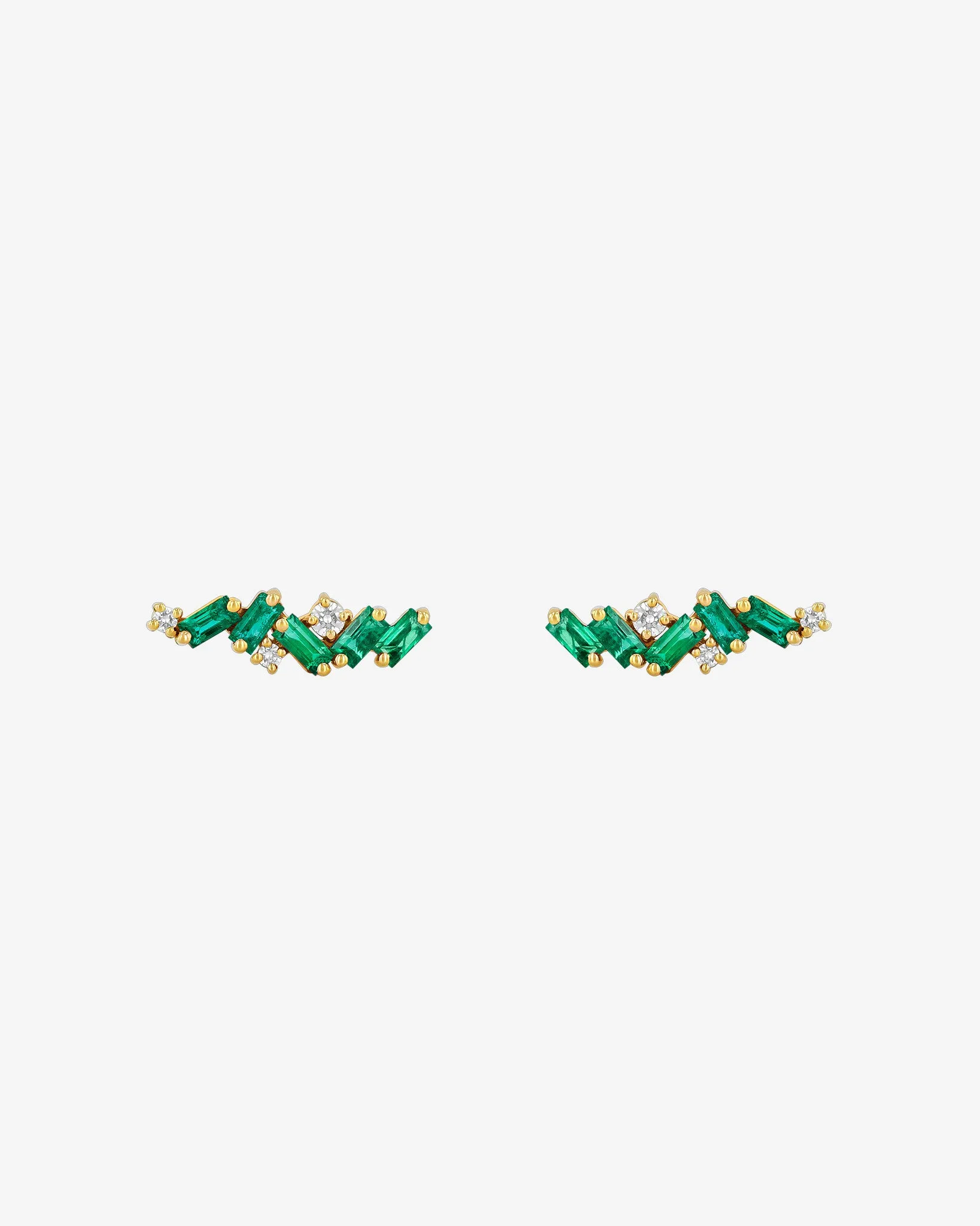 Frenzy Emerald Studs