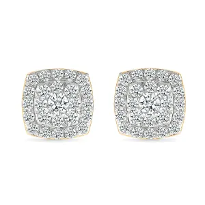 Glitzy Diamond Stud Earring