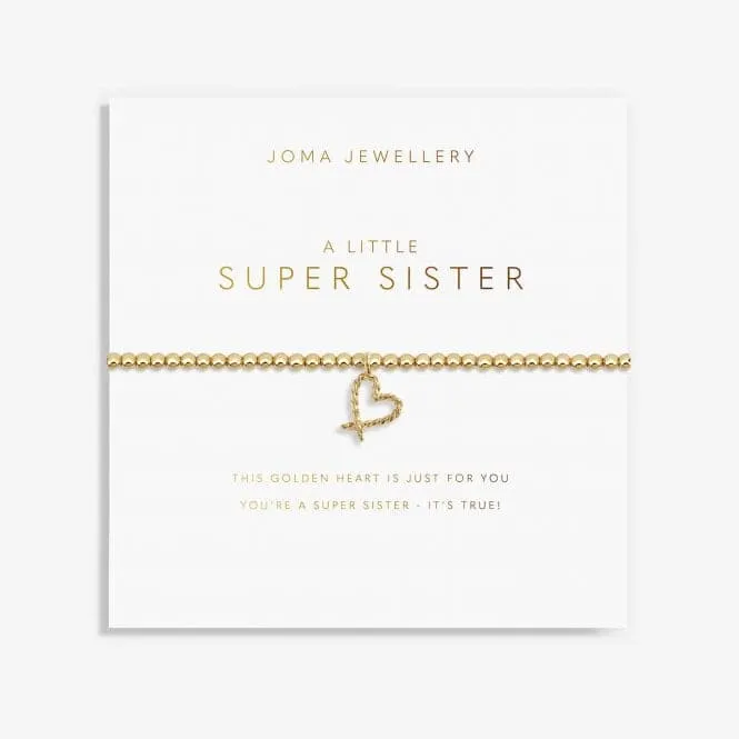 Golden Glow A Little Super Sister Gold 17.5cm Bracelet 5948