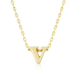 Initial V Gold Pendant