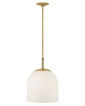 LED Convertible Pendant from the Willa Collection in Heritage Brass Finish by Hinkley