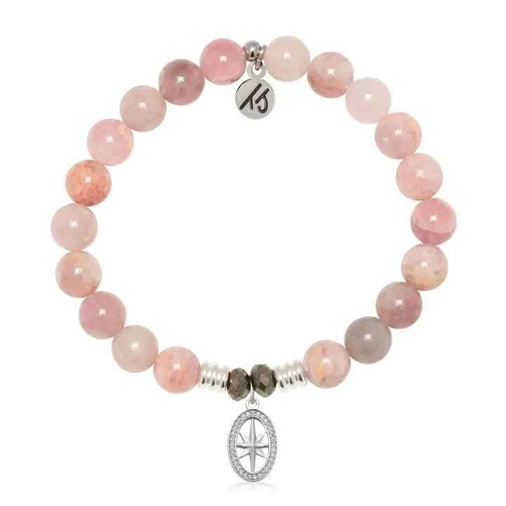 Madagascar Quartz Gemstone Bracelet with Unstoppable Sterling Silver Charm