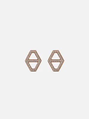 Medium Keynes Hexagon Studs