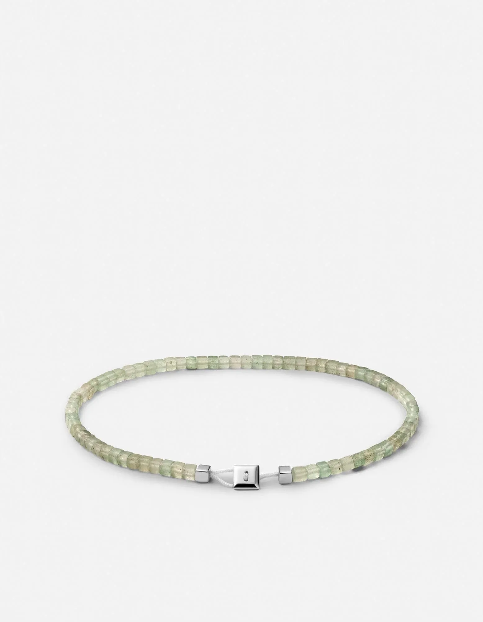 Miansai Coda Green Adventurine Sterling Silver Bracelet