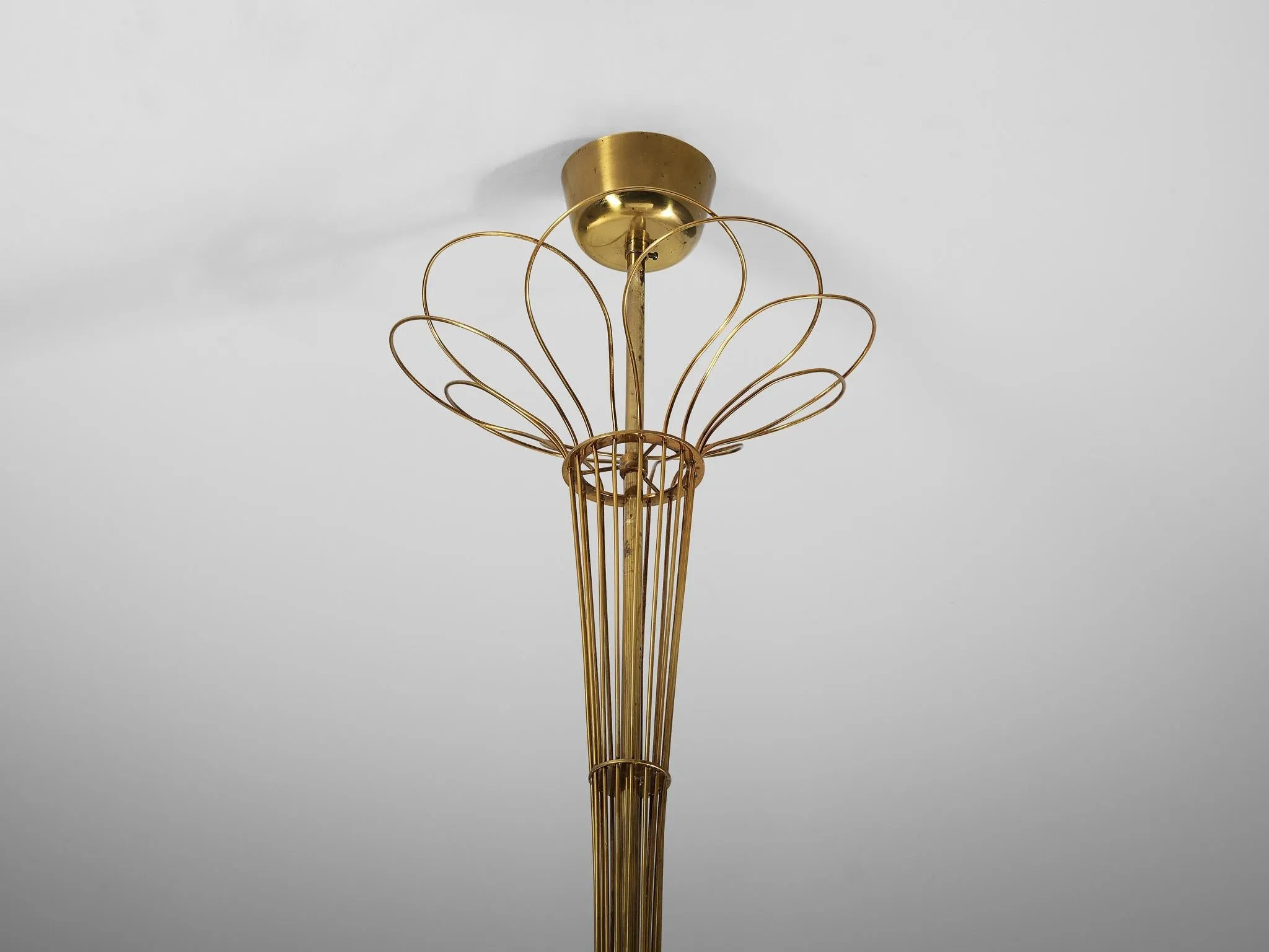 Paavo Tynell for Idman Chandelier in Brass