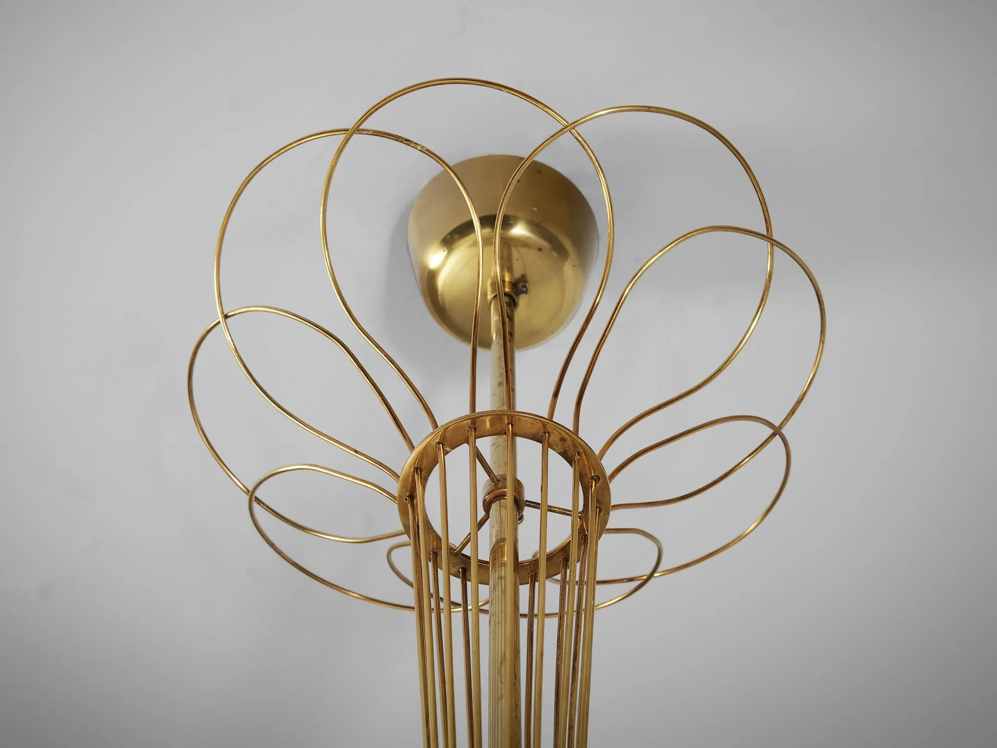 Paavo Tynell for Idman Chandelier in Brass