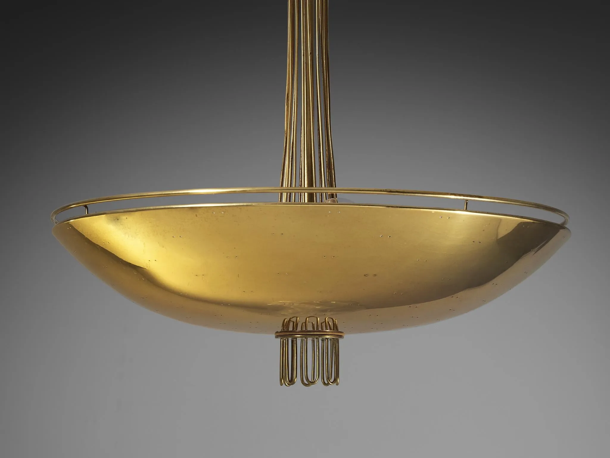 Paavo Tynell for Idman Chandelier in Brass