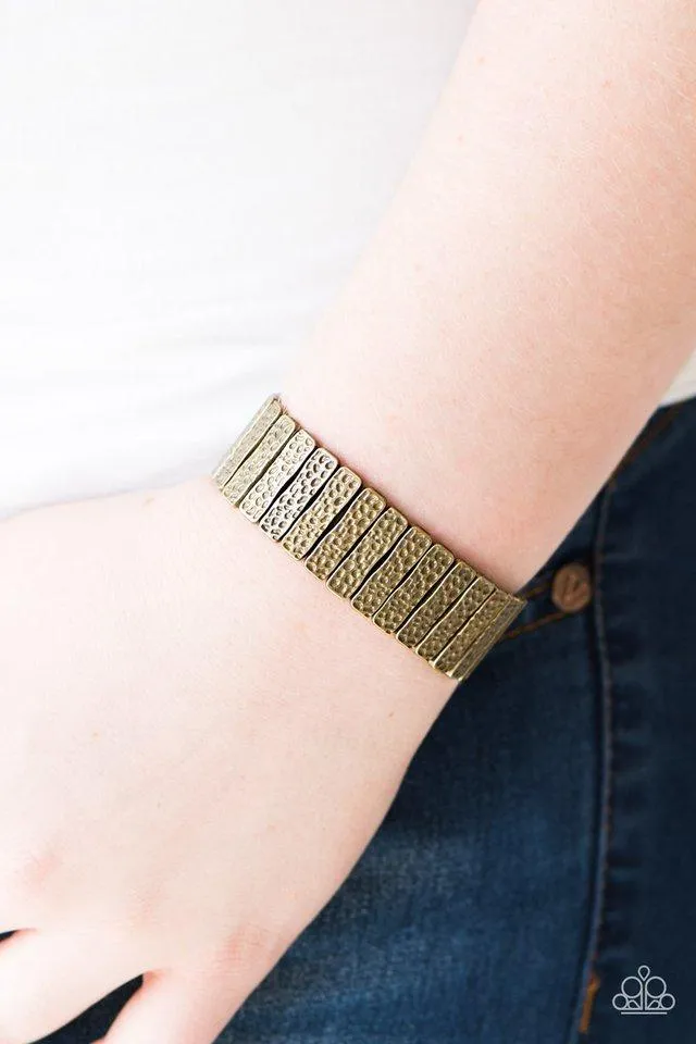 Paparazzi Bracelet - Cave Wear - Brass