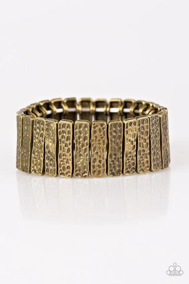 Paparazzi Bracelet - Cave Wear - Brass