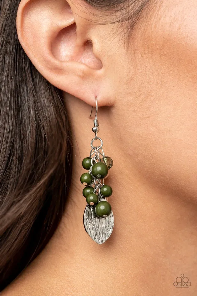 Paparazzi Earring ~ Fruity Finesse - Green