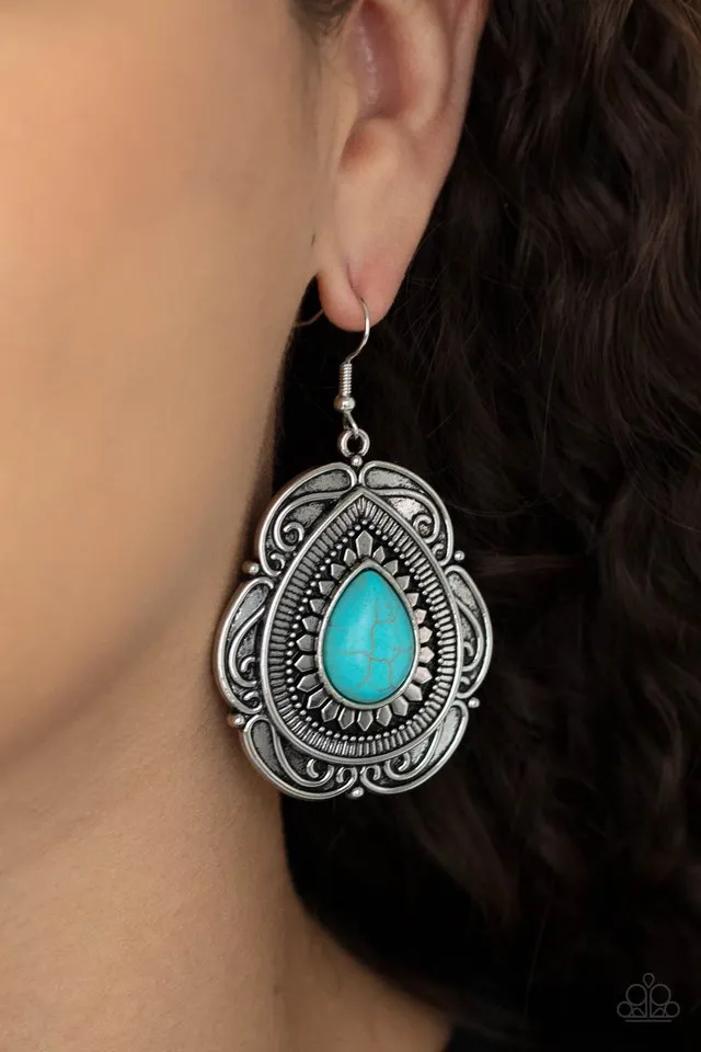 Paparazzi Earring ~ Southwestern Soul - Blue