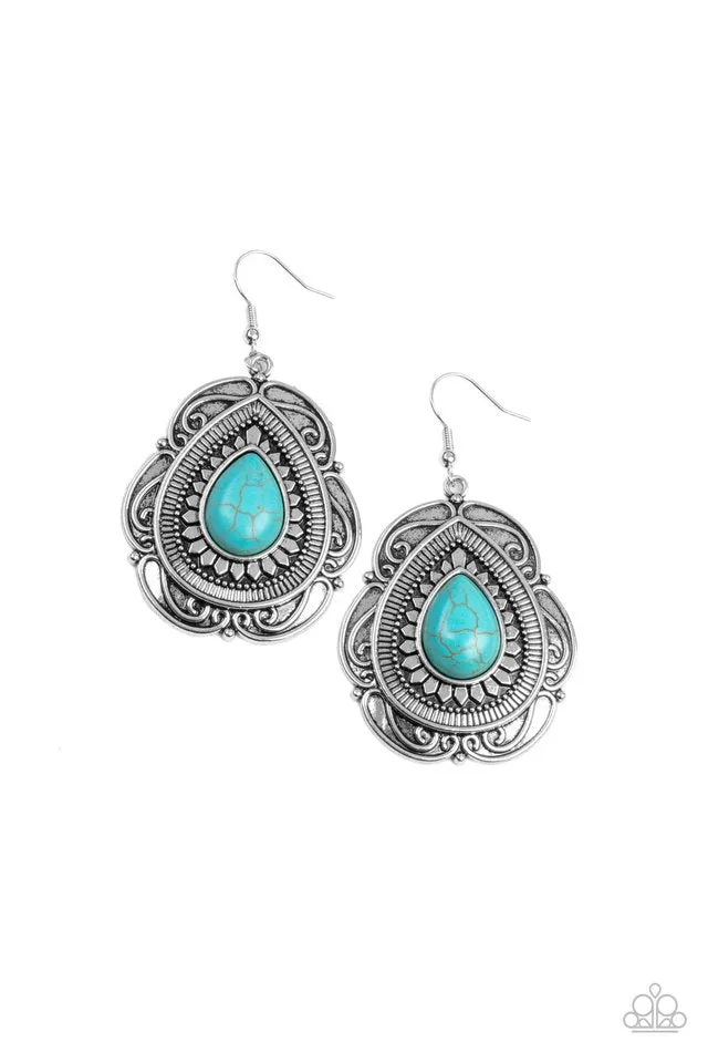 Paparazzi Earring ~ Southwestern Soul - Blue