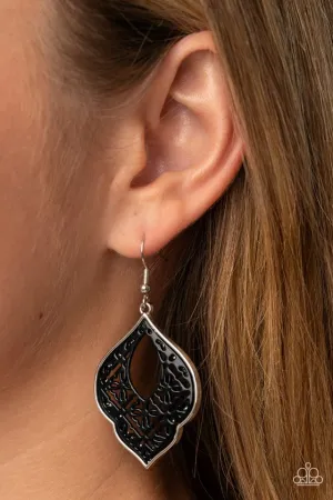 Paparazzi Earring ~ Thessaly Terrace - Black